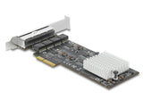 Delock PCI Express x4 Netzwerkkarte 2,5 Gigabit LAN 4 x RJ45 RTL8125