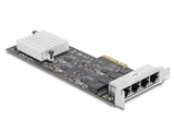 Delock PCI Express x4 Netzwerkkarte 2,5 Gigabit LAN 4 x RJ45 RTL8125