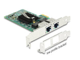 Delock PCI Express x1 Netzwerkkarte Gigabit LAN 2 x RJ45 i82576