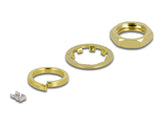 Delock Antennenkabel RP-SMA Buchse zum Einbau zu I-PEX Inc., MHF® 4L LK Stecker 1.37 50 cm Gewindelänge 10 mm