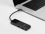 Delock USB Type-C™ Dockingstation 4K - HDMI / USB Hub / SD - Micro SD Slot / PD 3.0 85 W Oberfläche aus gehärtetem Glas