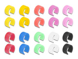 Delock Netzwerkkabel RJ45 Cat.6A S/FTP mit farbigen Clips 1 m