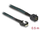Delock Kabel Slim SAS SFF-8654 4i > Mini SAS HD SFF-8643 50 cm