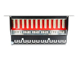 Delock 10″ Patchpanel 12 Port Cat.6 schwarz