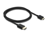 Delock Koaxiales High Speed HDMI Kabel HDMI Stecker zu Mini HDMI Stecker 8K 60 Hz 1 m
