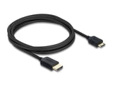 Delock Koaxiales High Speed HDMI Kabel HDMI Stecker zu Mini HDMI Stecker 8K 60 Hz 3 m