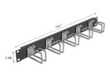 Delock 19″ Kabelmanagement Panel schwarz