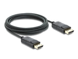 Delock Koaxiales DisplayPort Kabel 8K 60 Hz mit Geflechtmantel 2 m