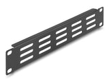 Delock 10″ Netzwerkschrank Panel mit Lüftungsschlitzen horizontal 1 HE schwarz