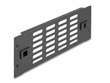 Delock 10″ Netzwerkschrank Panel mit Lüftungsschlitzen werkzeugfrei 2 HE schwarz