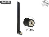 Delock WLAN 802.11 ac/a/h/b/g/n Antenne RP-SMA Stecker 3 - 5 dBi omnidirektional mit Kippgelenk schwarz