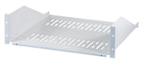 19" 3HE Fachboden, Tiefe 450 mm, Traglast 36 kg, RAL9005 Stück