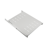 19" 1HE Fachboden ausziehbar, ET 608.. 812 mm, 30 kg, ST 800, RAL7035 - 691651NAGR.8