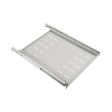 19" 1HE Fachboden ausziehbar, ET 608.. 812 mm, 30 kg, ST 800, RAL7035 - 691651NAGR.8
