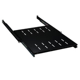 19" 1HE Fachboden ausziehbar, ET 808.. 1012 mm, 30 kg, ST 1000, RAL9005 - 691651NATS.10