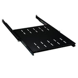 19" 1HE Fachboden ausziehbar, ET 408..612 mm, 30 kg, ST 600, RAL9005 Stück
