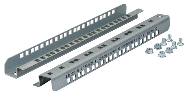 19"-Montageschienen für 16HE, Set mit 2 Stück Packung