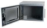 19" Wandgehuse IP55, 7HE, Glastr, Tiefe 450 mm, RAL7035 - 691707IP55.1G