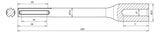 DEHN SE Hammereinsätze  20mm ST unbeh HE TE 20 SDS MAX VH STBLANK Bosch