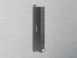 Delock Industrie Hub 16 x USB 5 Gbps Typ-A mit 8 kV ESD Schutz und Hutschienenbefestigung