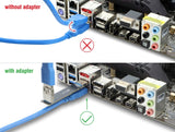 Delock USB 10 Gbps Adapter USB Typ-A Buchse zu Stecker gewinkelt 90°