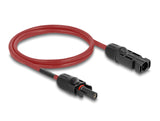 Delock DL4 Solar Kabel 4 mm² Stecker zu Buchse 1 m rot