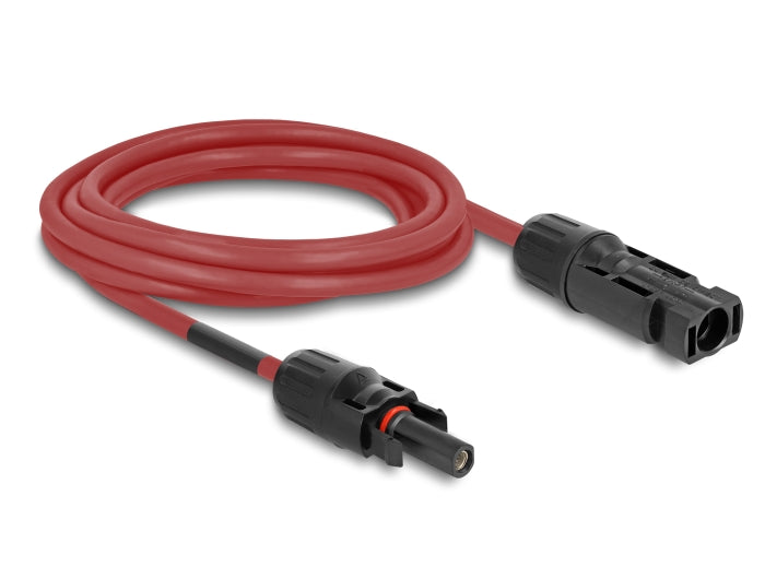 Delock DL4 Solar Kabel 6 mm² Stecker zu Buchse 3 m rot