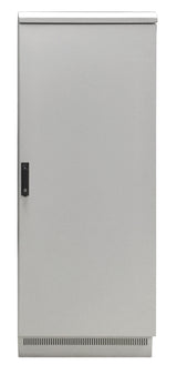 19" Netzwerkschrank 24HE 600x600, IP55, mit vormontiertem Sockel, RAL7035 Stück