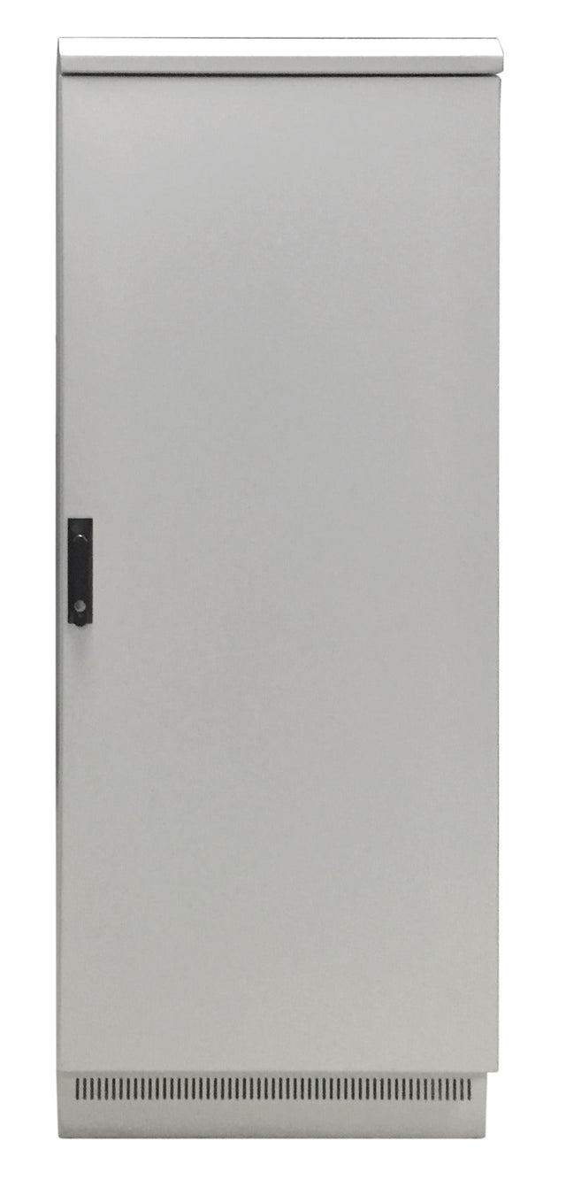 19" Netzwerkschrank 24HE 600x600, IP55, mit vormontiertem Sockel, RAL7035 Stück