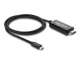 Delock Koaxiales USB Type-C™ zu HDMI Kabel (DP Alt Mode) 4K 60 Hz mit Geflechtmantel 1 m