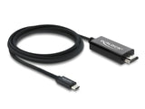 Delock Koaxiales USB Type-C™ zu HDMI Kabel (DP Alt Mode) 4K 60 Hz mit Geflechtmantel 2 m