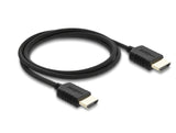 Delock Koaxiales High Speed HDMI Kabel 8K 60 Hz 48 Gbps mit Geflechtmantel 1 m