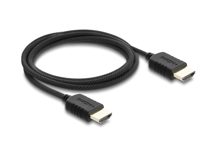 Delock Koaxiales High Speed HDMI Kabel 8K 60 Hz 48 Gbps mit Geflechtmantel 2 m