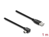 Delock USB 2.0 Kabel Typ-A Stecker zu Typ Mini-B Stecker rechts gewinkelt 1 m