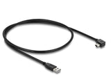 Delock USB 2.0 Kabel Typ-A Stecker zu Typ Mini-B Stecker rechts gewinkelt 1 m