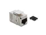 Delock Keystone Modul RJ45 Buchse zu RJ45 Buchse Cat.6A mit Staubschutzkappe