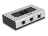 Delock Umschalter RJ45 10 Gbps 2 Port manuell bidirektional