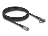 Delock USB 20 Gbps Verlängerungskabel gewinkelt links / rechts USB PD 3.1 Extended Power Range 240 W 2 m