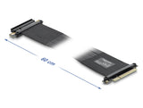Delock Riser Karte PCI Express x8 Stecker zu x8 Slot mit Kabel 60 cm