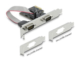 Delock PCI Express x1 Karte zu 2 x Seriell RS-232