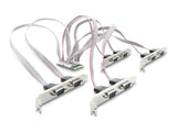 Delock Mini PCIe I/O full size Karte zu 8 x Seriell RS-232 DB9 mit Standard und Low Profile Slotblenden