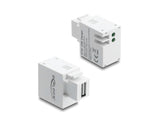 Delock Keystone Modul mit USB Typ-A Ladebuchse 10,5 W weiß