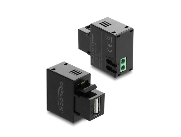 Delock Keystone Modul mit USB Typ-A Ladebuchse 5 W schwarz