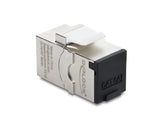 Delock Keystone Modul RJ45 Buchse zu RJ45 Buchse Cat.6A mit Staubschutzkappe