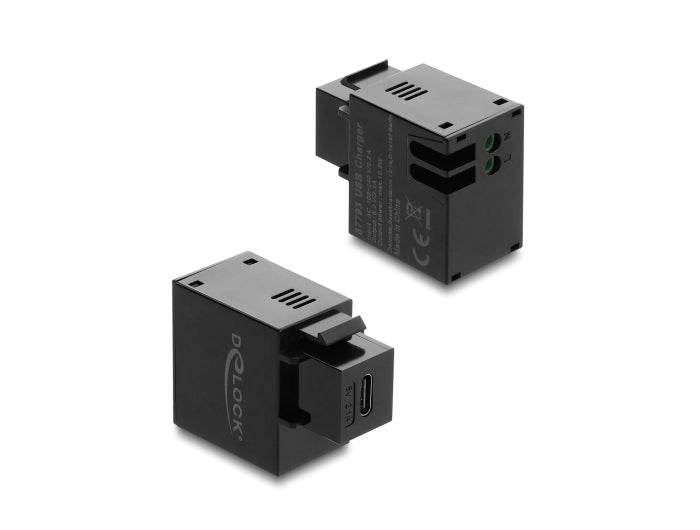 Delock Keystone Modul mit USB Type-C™ Ladebuchse 10,5 W schwarz