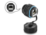 Delock Kabelverbinder RJ45 Buchse zu RJ45 Buchse Cat.6A mit Verschlusskappe wasserfest
