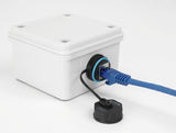 Delock Kabelverbinder RJ45 Buchse zu RJ45 Buchse Cat.6A mit Verschlusskappe wasserfest