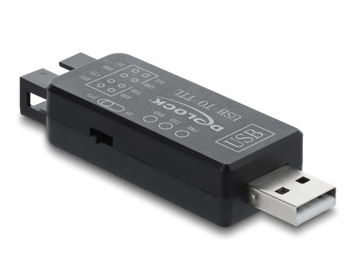 Delock UART Konverter USB 2.0 zu TTL 3,3 V / TTL 5 V Pfostenstecker mit Anschlusskabel 30 cm