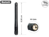 Delock WLAN 802.11 ac/a/b/g/n Antenne RP-SMA 3 dBi omnidirektional starr spritzwassergeschützt