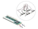 Delock M.2 Karte zu 8 x Seriell RS-232 DB9 mit Standard und Low Profile Slotblenden